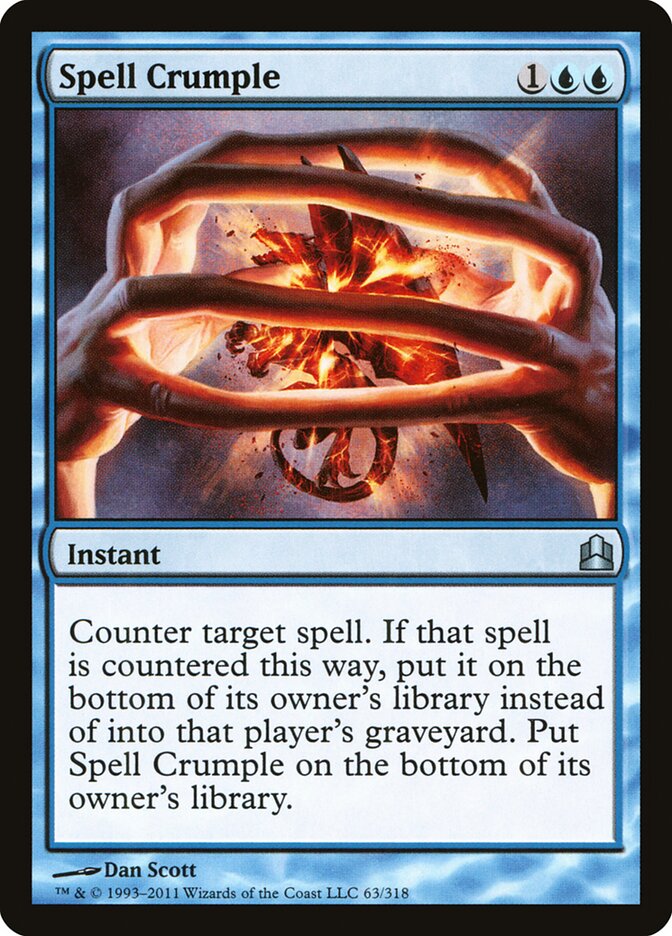 Spell Crumple, Commander 2011 · 63/318