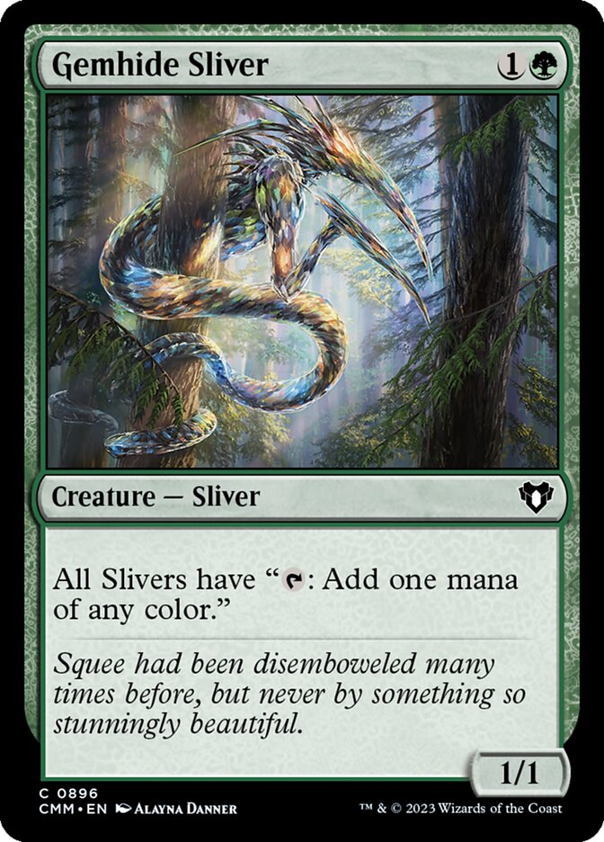Gemhide Sliver, Commander Masters · 0896
