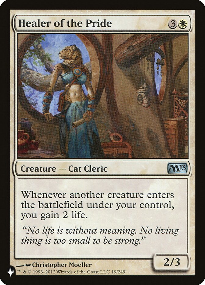 Healer of the Pride, The List · m13-19
