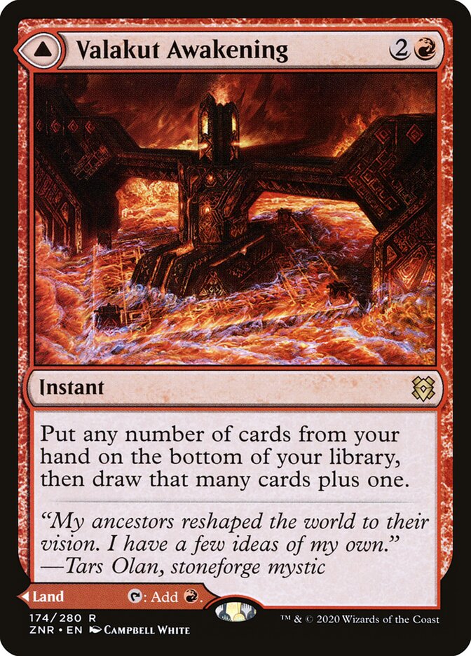 Valakut Awakening // Valakut Stoneforge, Zendikar Rising · 174/280