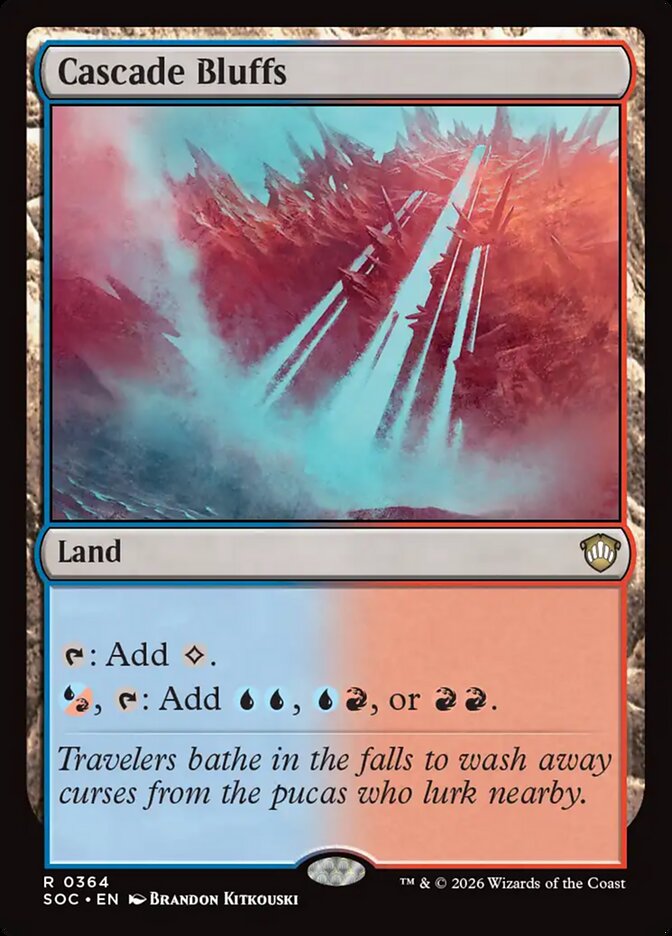 Cascade Bluffs, Secrets of Strixhaven Commander · 0364