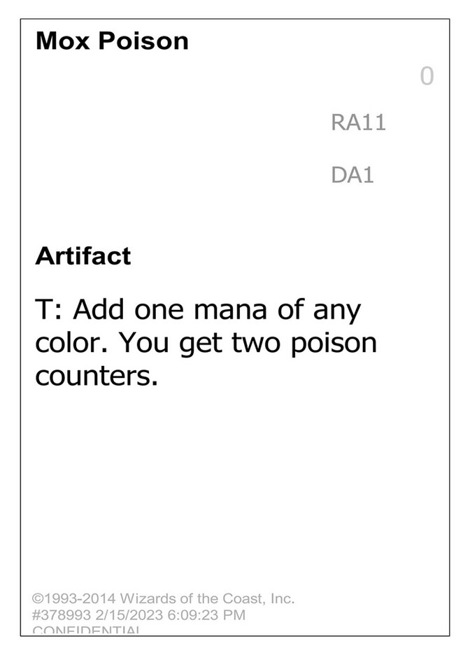 Mox Poison, Unknown Event · ra11b