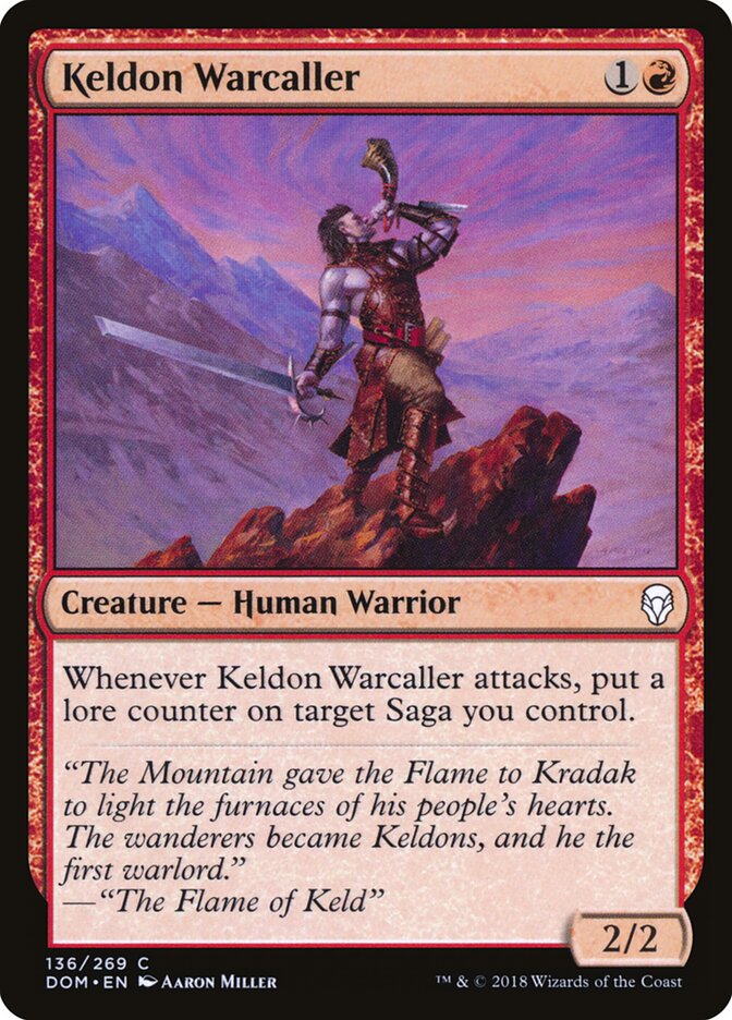 Keldon Warcaller, Dominaria · 136/269