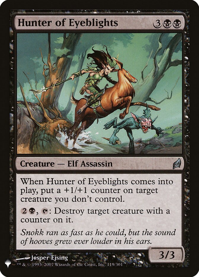 Hunter of Eyeblights, The List · lrw-119
