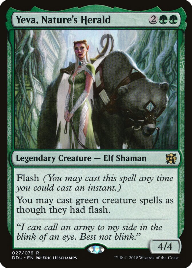 Yeva, Nature's Herald, Duel Decks: Elves vs. Inventors · 027/076