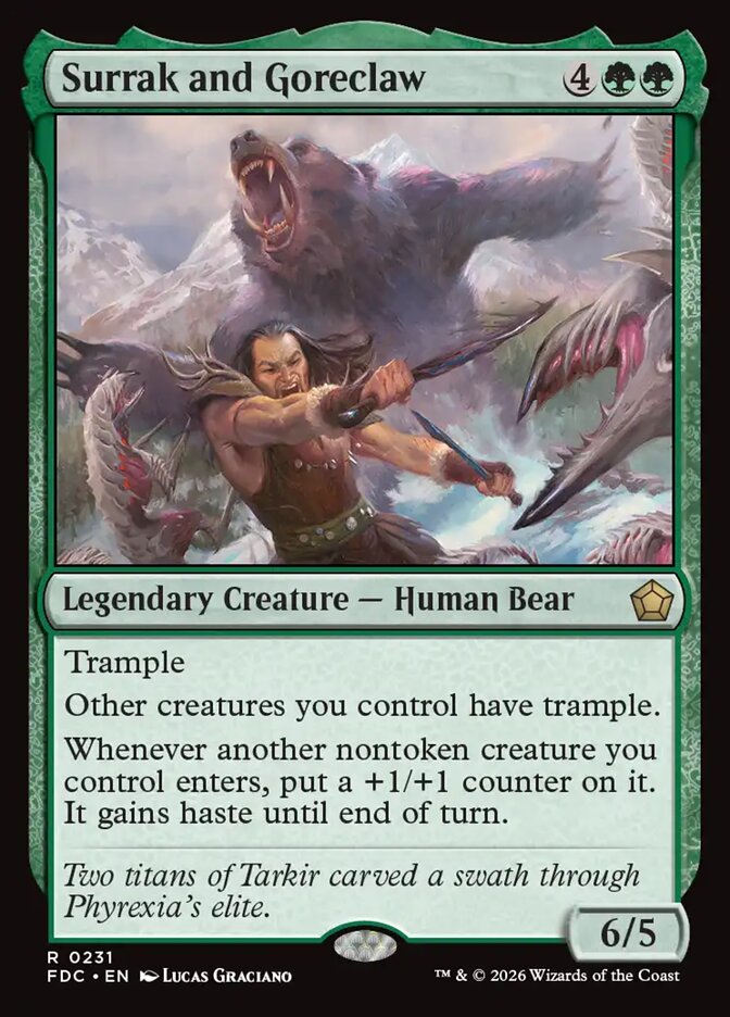 Surrak and Goreclaw, Foundations Commander · 0231