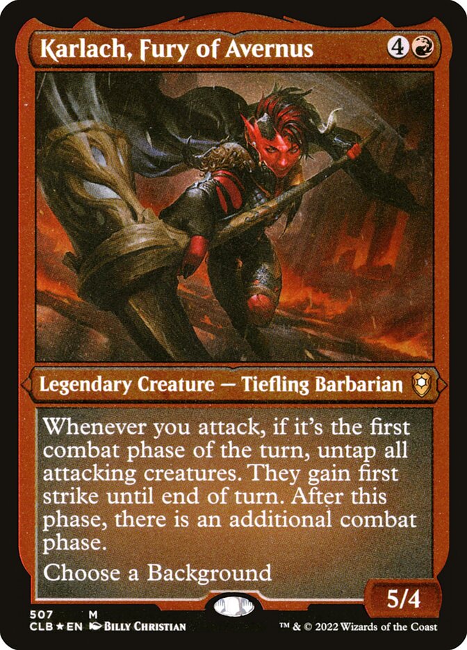 Karlach, Fury of Avernus, Commander Legends: Battle for Baldur's Gate · 507