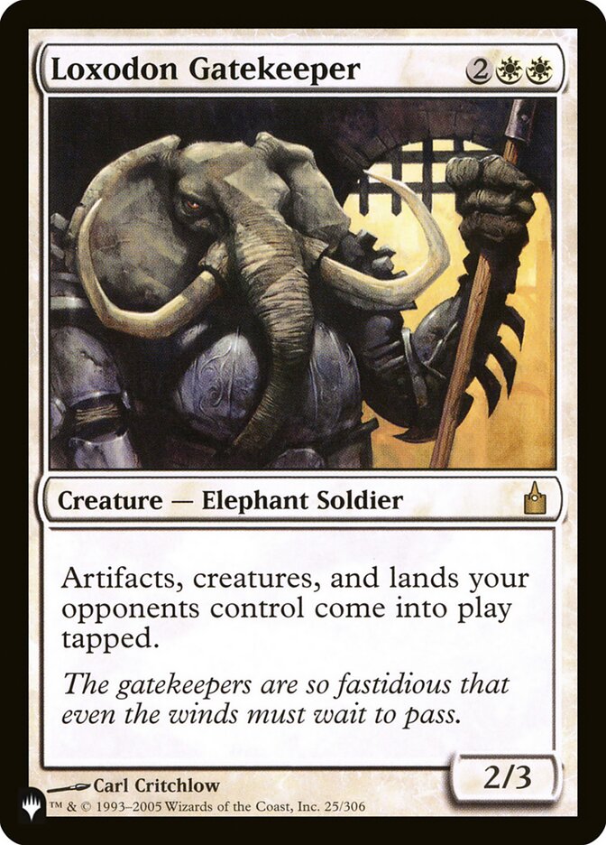 Loxodon Gatekeeper, The List · rav-25