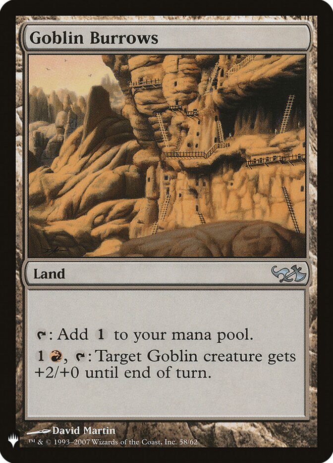 Goblin Burrows, The List · dd1-58