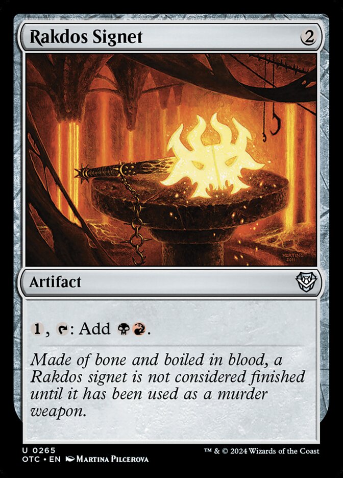 Rakdos Signet, Outlaws of Thunder Junction Commander · 0265