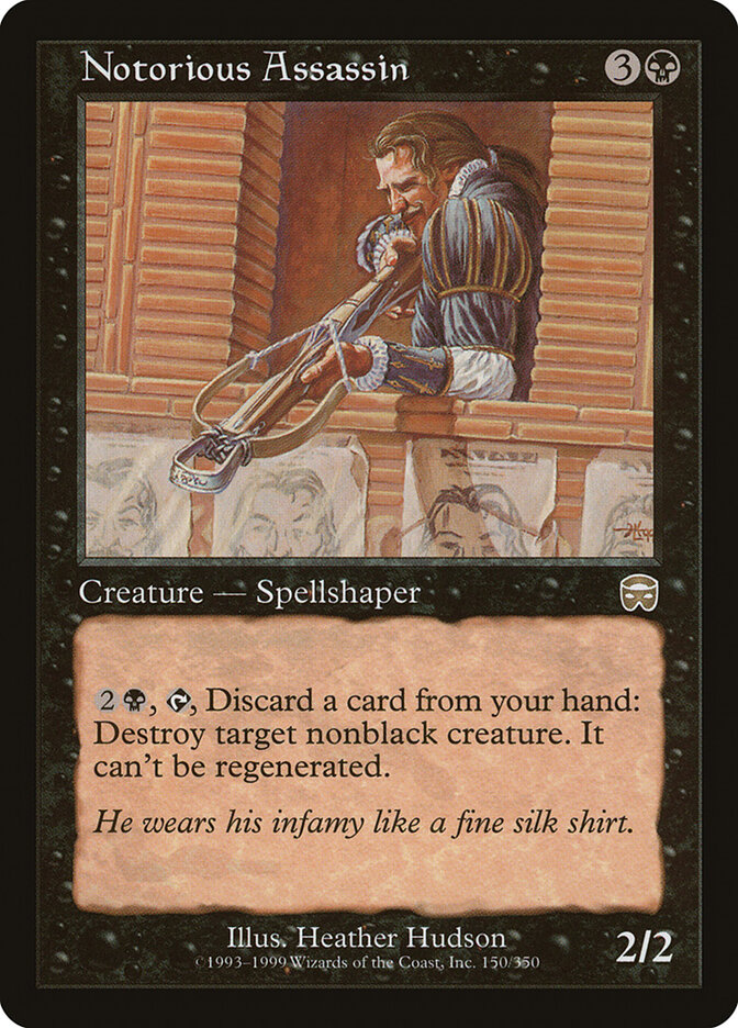 Notorious Assassin, Mercadian Masques · 150/350