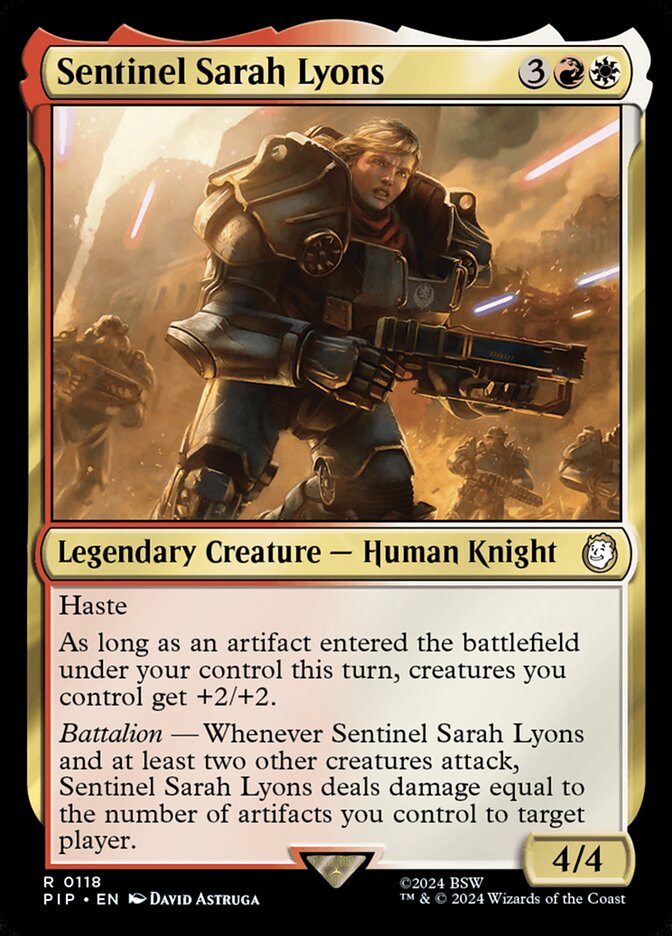 Sentinel Sarah Lyons, Fallout · 0118
