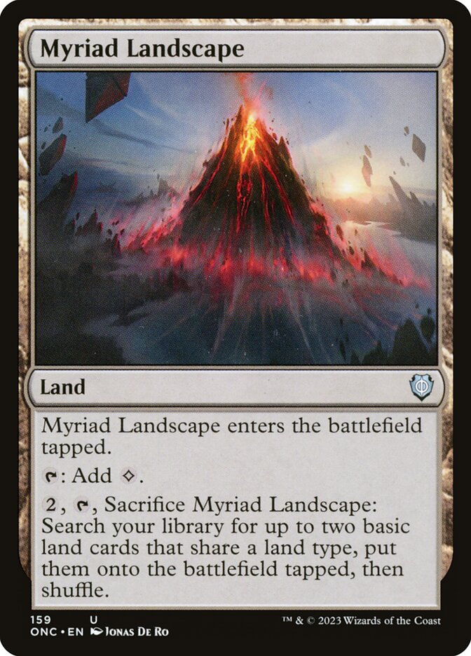 Myriad Landscape, Phyrexia: All Will Be One Commander · 159