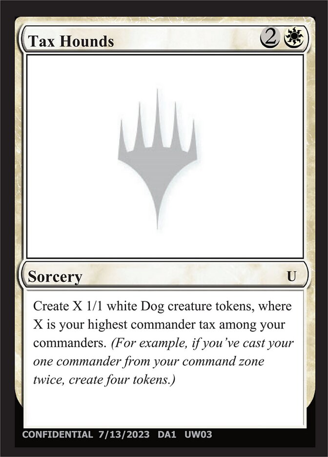 Tax Hounds, Unknown Event · uw03