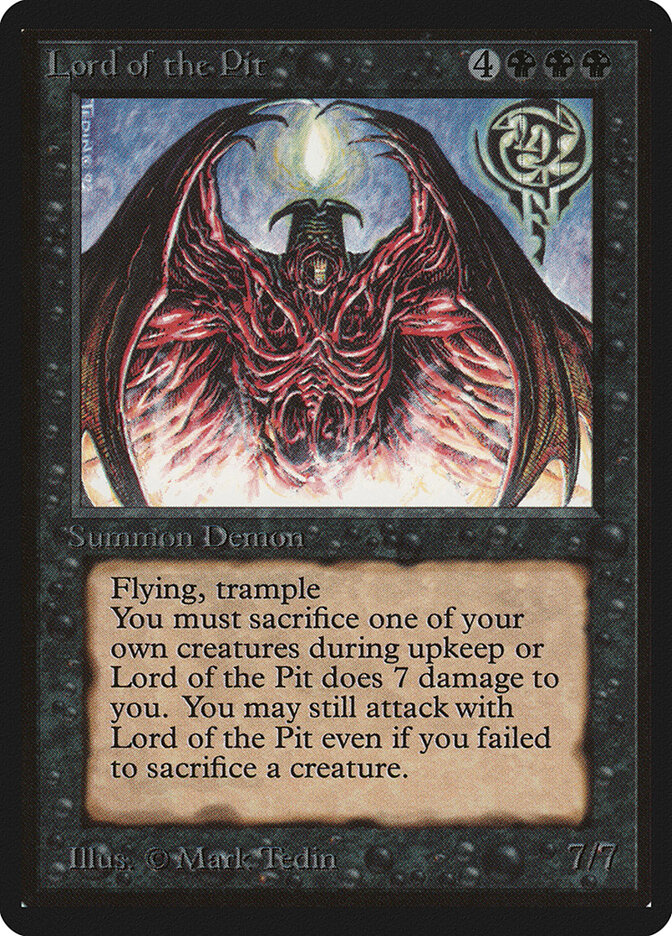 Lord of the Pit, Limited Edition Beta · 115