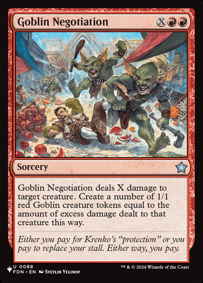 Goblin Negotiation, The List · fdn-88