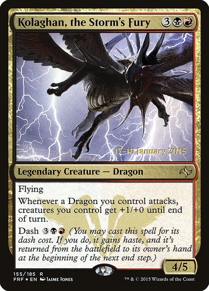 Kolaghan, the Storm's Fury, Fate Reforged Promos · 155/185