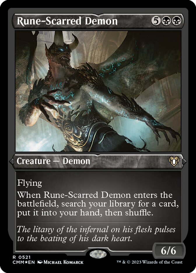 Rune-Scarred Demon, Commander Masters · 0521