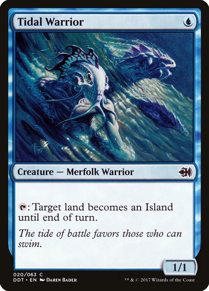 Tidal Warrior, Duel Decks: Merfolk vs. Goblins · 020/063
