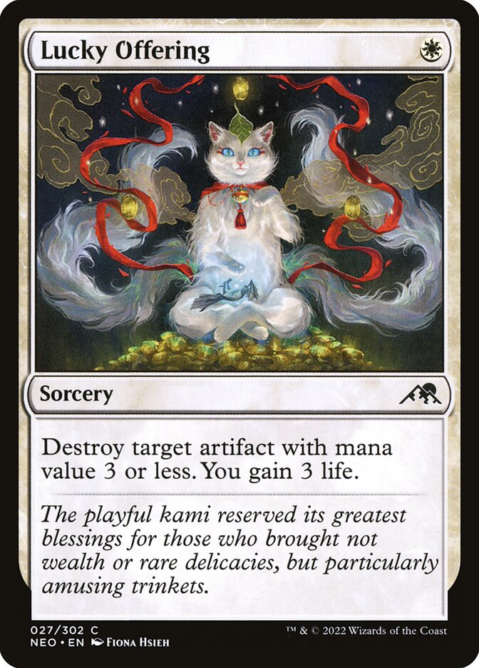 Lucky Offering, Kamigawa: Neon Dynasty · 027/302