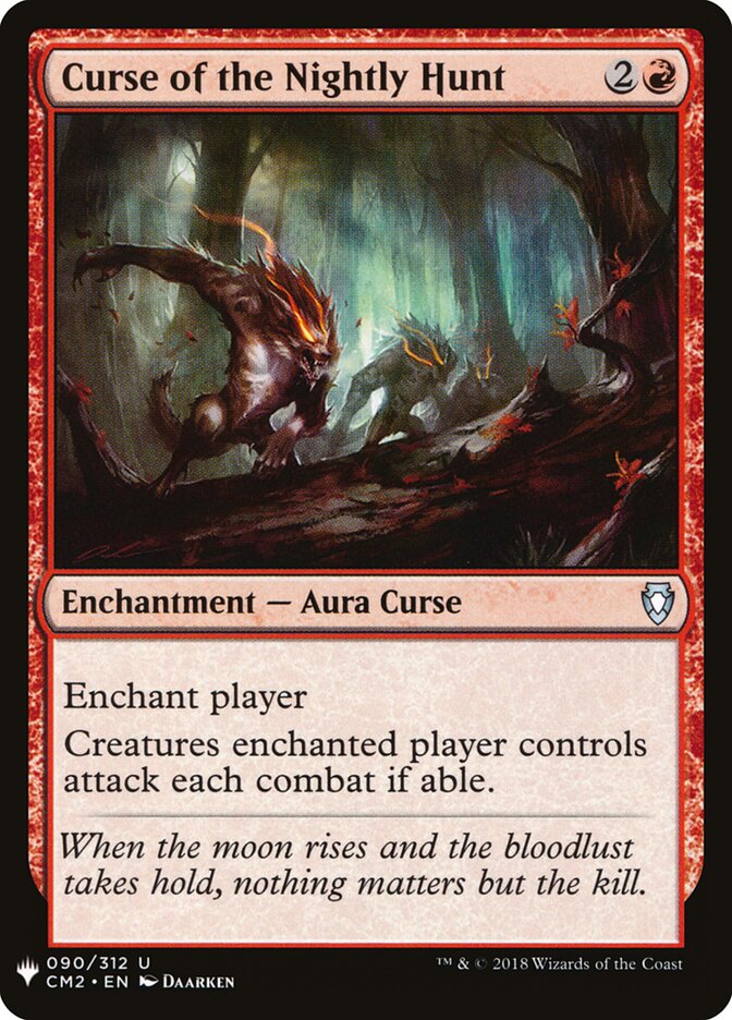 Curse of the Nightly Hunt, The List · cm2-90