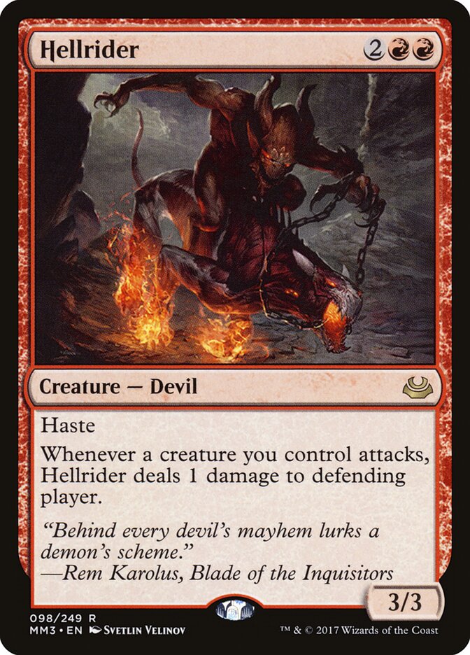 Hellrider, Modern Masters 2017 · 098/249