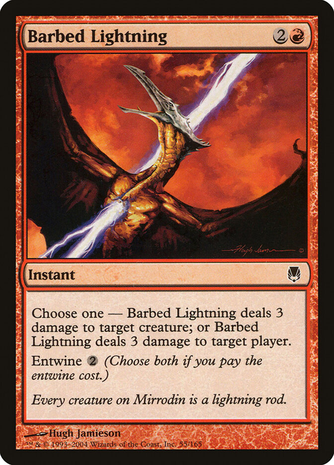 Barbed Lightning, Darksteel · 55/165