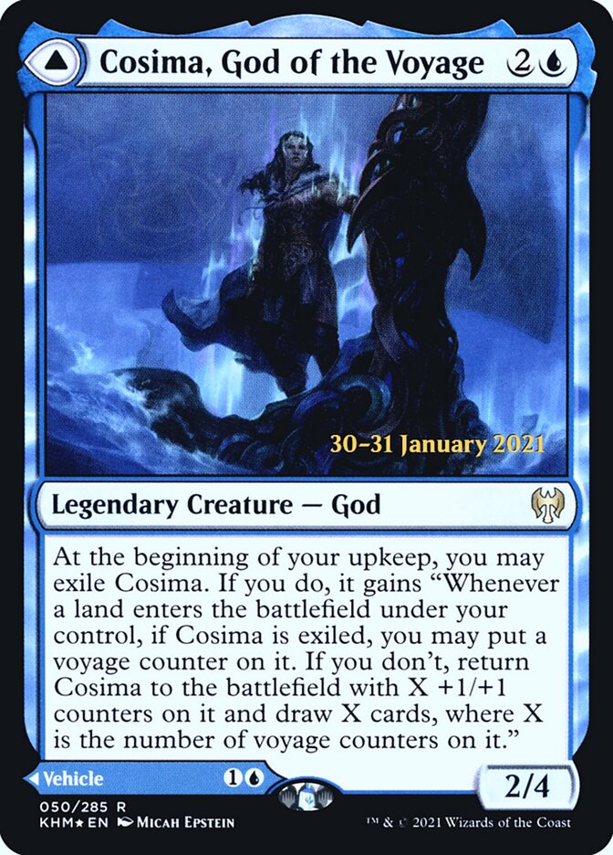 Cosima, God of the Voyage // The Omenkeel, Kaldheim Promos · 050/285