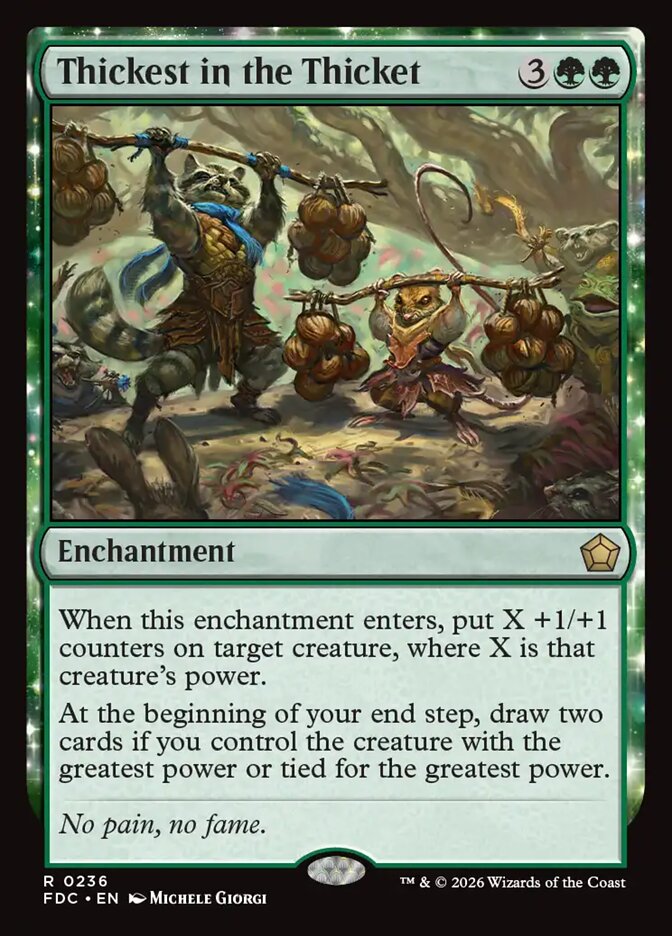 Thickest in the Thicket, Foundations Commander · 0236