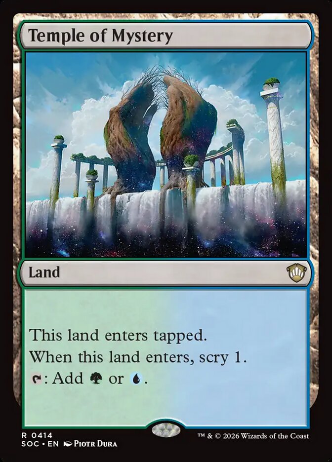 Temple of Mystery, Secrets of Strixhaven Commander · 0414