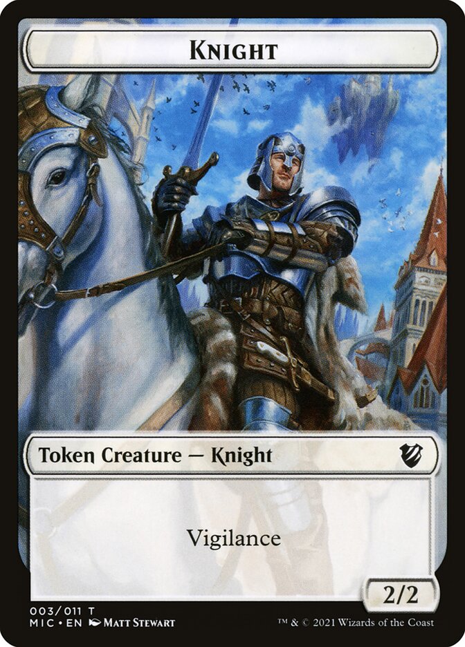 Knight, Midnight Hunt Commander Tokens · 003