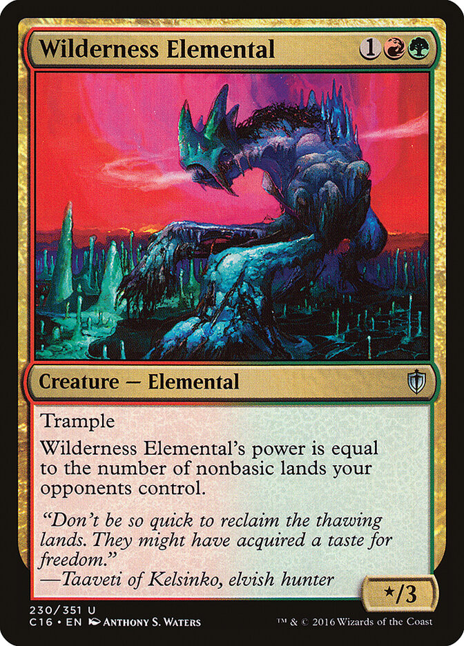 Wilderness Elemental, Commander 2016 · 230/351