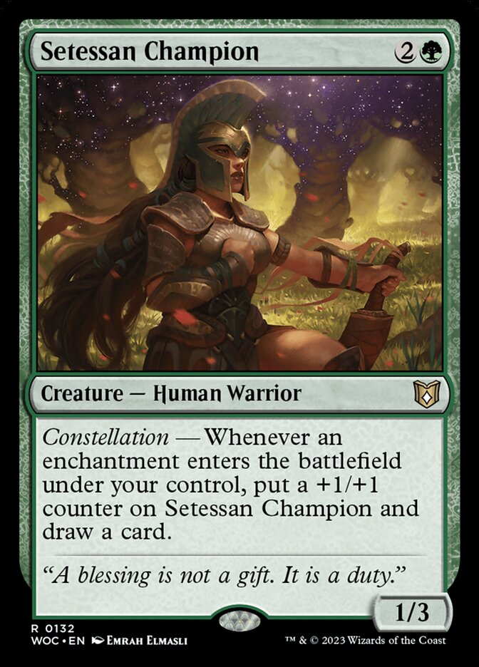 Setessan Champion, Wilds of Eldraine Commander · 0132