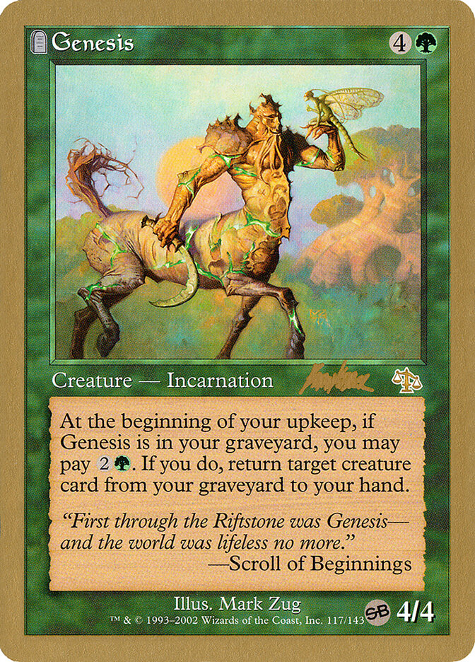Genesis, World Championship Decks 2002 · bk117sb