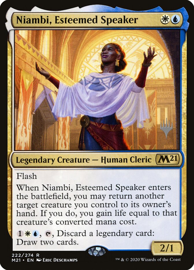 Niambi, Esteemed Speaker, Core Set 2021 Promos · 222/274