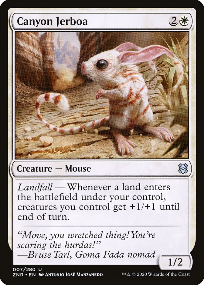 Canyon Jerboa, Zendikar Rising · 007/280
