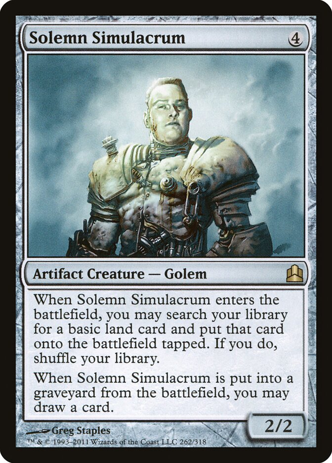 Solemn Simulacrum, Commander 2011 · 262/318