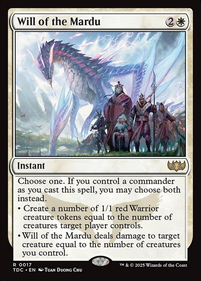 Will of the Mardu, Tarkir: Dragonstorm Commander · 0017