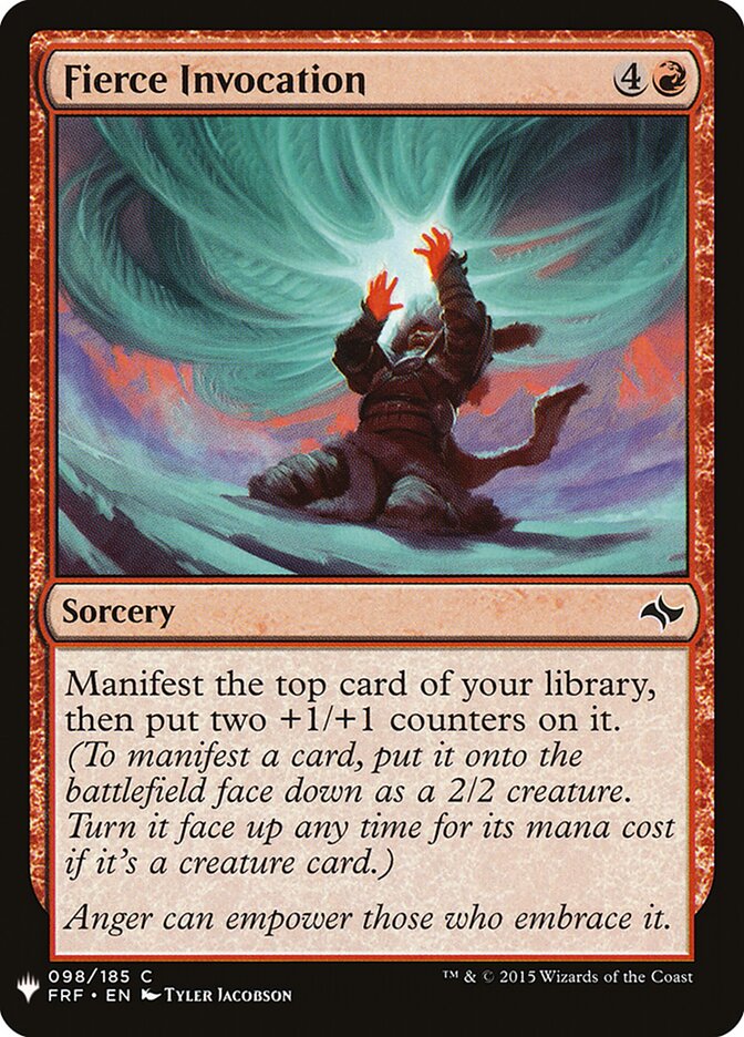 Fierce Invocation, The List · frf-98