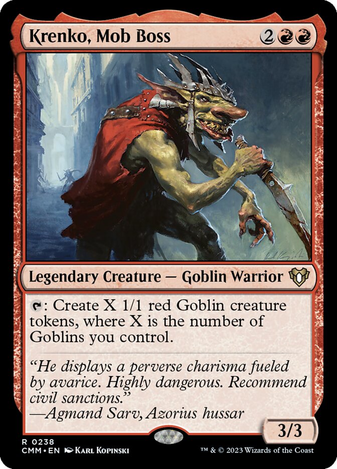Krenko, Mob Boss, Commander Masters · 0238