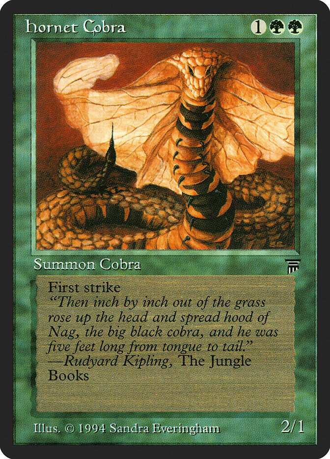 Hornet Cobra, Legends · 190