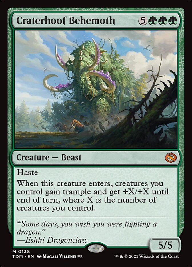 Craterhoof Behemoth, Tarkir: Dragonstorm · 0138