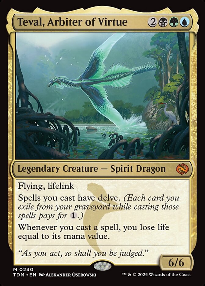 Teval, Arbiter of Virtue, Tarkir: Dragonstorm · 0230