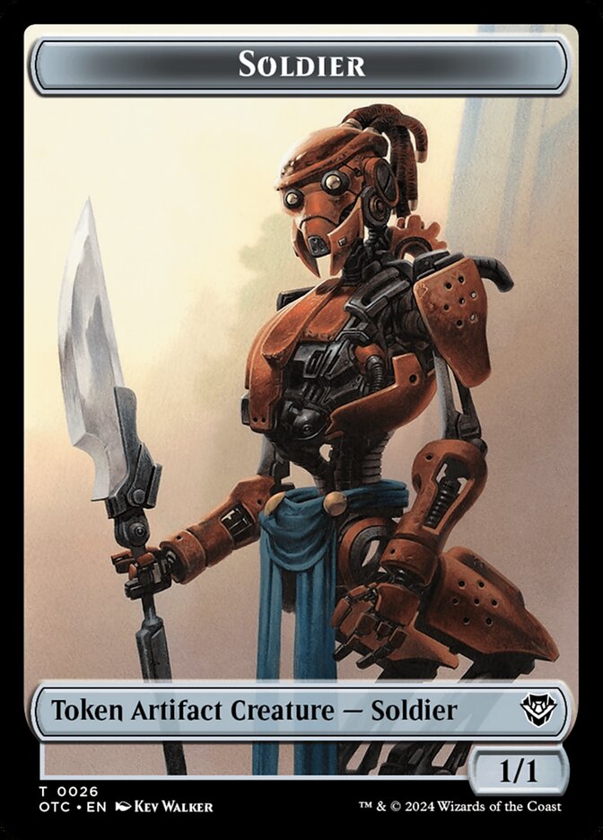 Soldier, Outlaws of Thunder Junction Commander Tokens · 0026