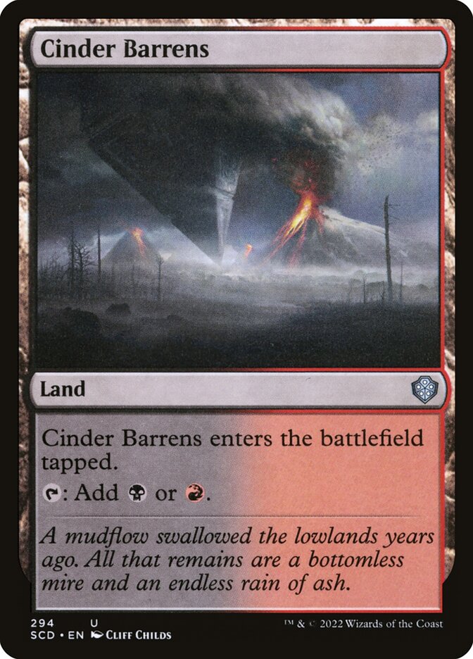 Cinder Barrens, Starter Commander Decks · 294