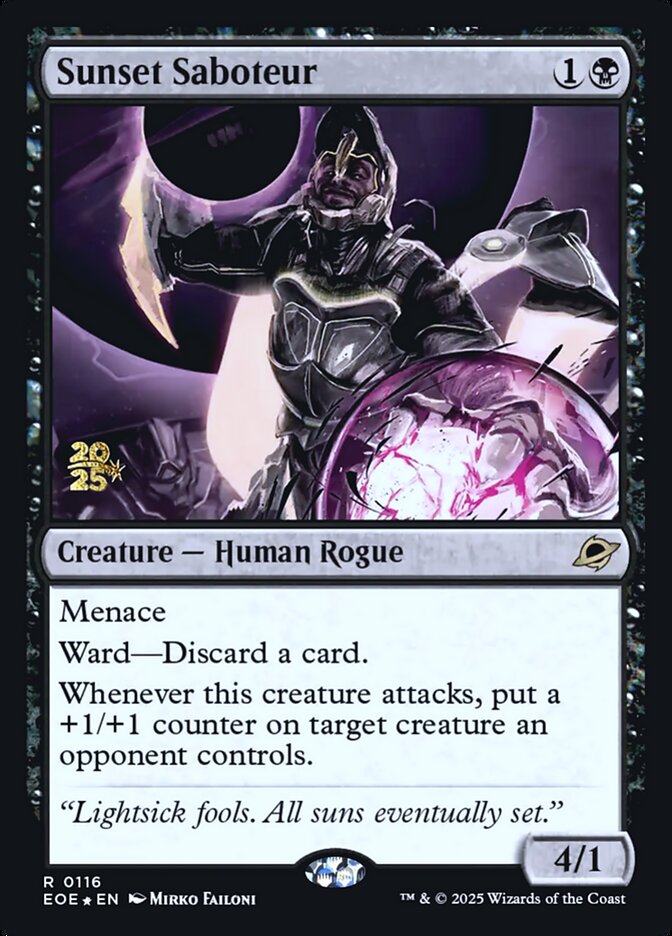 Sunset Saboteur, Edge of Eternities Promos · 0116