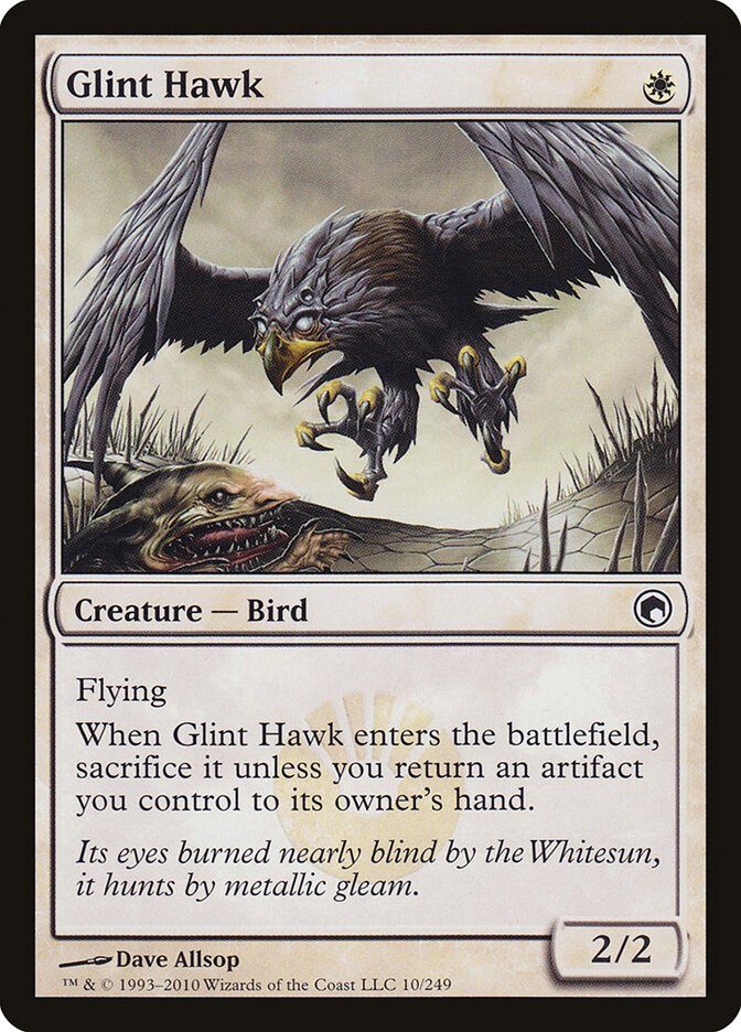 Glint Hawk, Scars of Mirrodin · 10/249