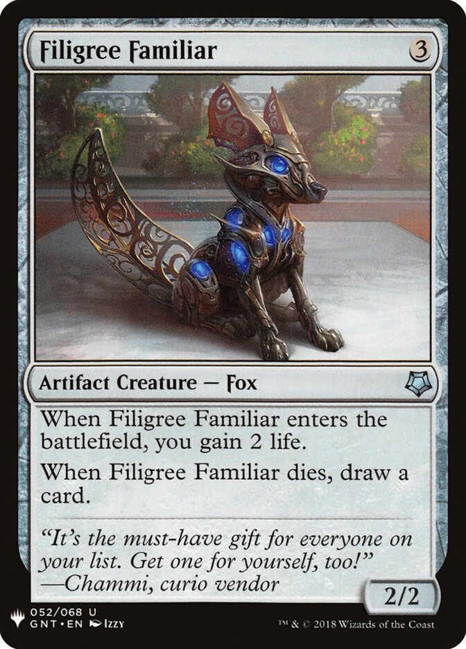 Filigree Familiar, The List · gnt-52