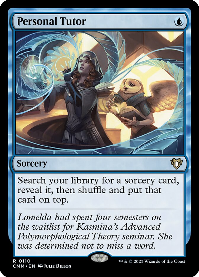 Personal Tutor, Commander Masters · 0110