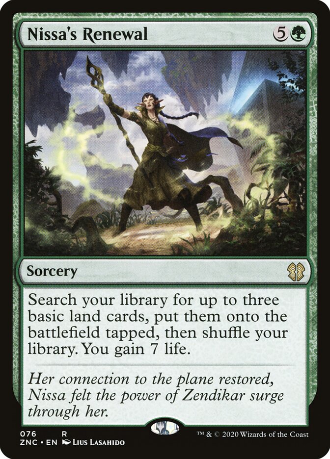 Nissa's Renewal, Zendikar Rising Commander · 076